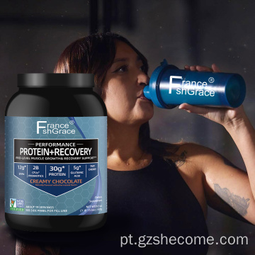 Shecome Protein Recovery Powder Chocolate Crescimento Muscular